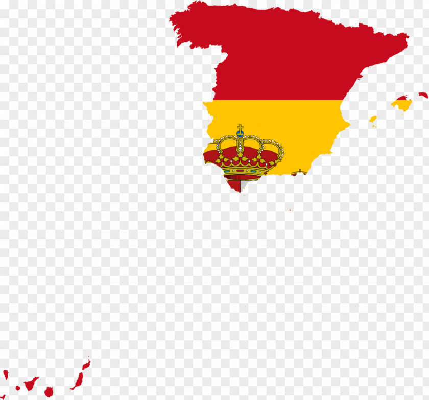 Flag Of Spain Map PNG