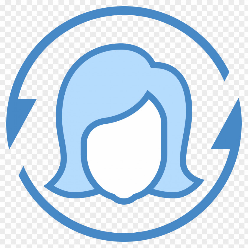 Female User Icon Design PNG