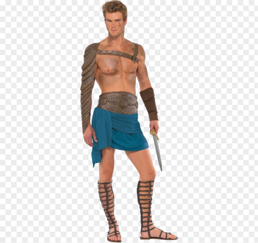Spartacus Suit Disguise Gladiator Skirt Shoelaces PNG