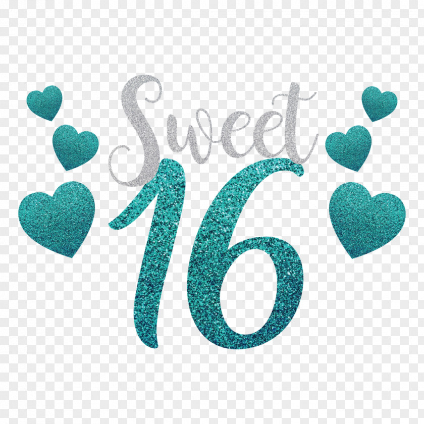 Sweet Sixteen Birthday Party Wedding Invitation Clip Art PNG