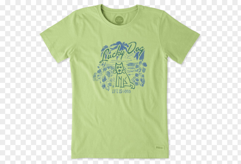 T-shirt Life Is Good Company Sleeve Dog Logo PNG