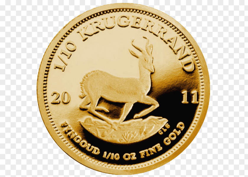 Coin Krugerrand Gold Ounce PNG