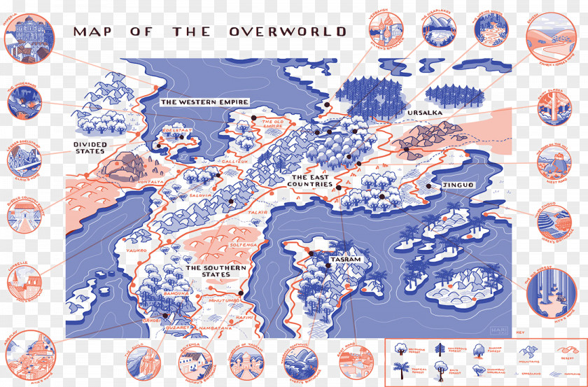 Creative Map Background Fantasy Overworld Paper Illustration PNG
