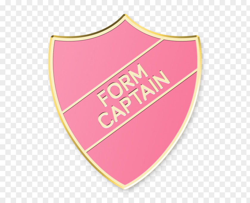Pink Shield Logo Font M Product Badge PNG