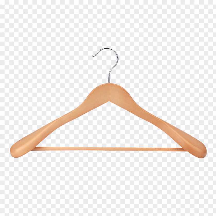 Solid Wood Yellow Clothes Hanger Support Clothing PNG