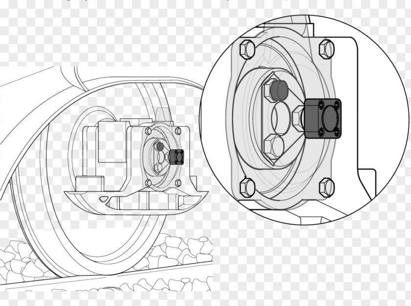 Wheel Hub Assembly Bicycle Wheels Car Sketch PNG