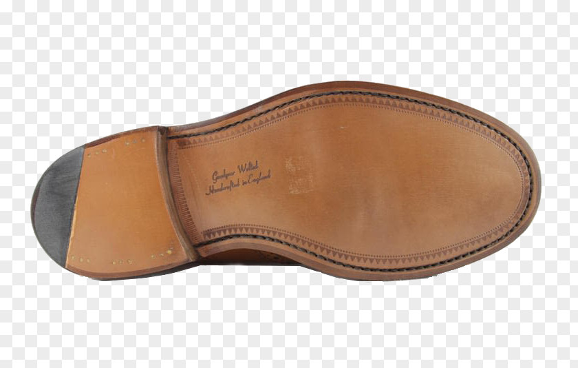 Brogue Shoe Suede Slip-on Slide Sandal PNG