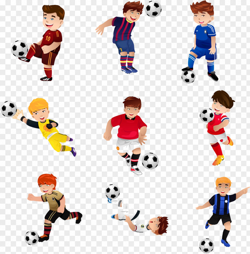 Cartoon Boy Playing Soccer Football Royalty-free Stock Photography Illustration PNG