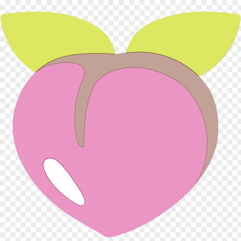 Fruit Ear Heart Emoji Background PNG