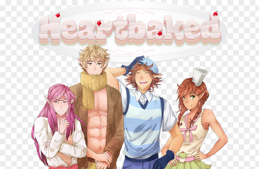 Ginger Slice Heartbaked Otome Game Protagonist Video PNG