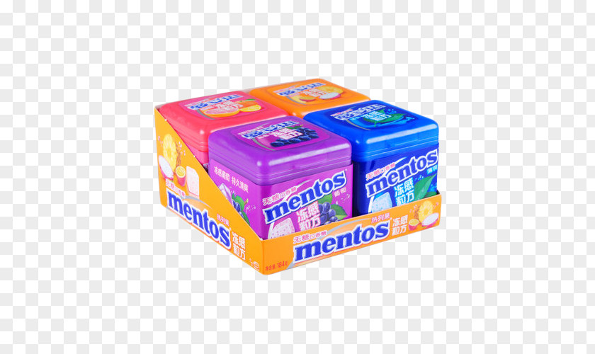 Mentos Xylitol Chewing Gum Product In Kind Candy Sugar Mint PNG