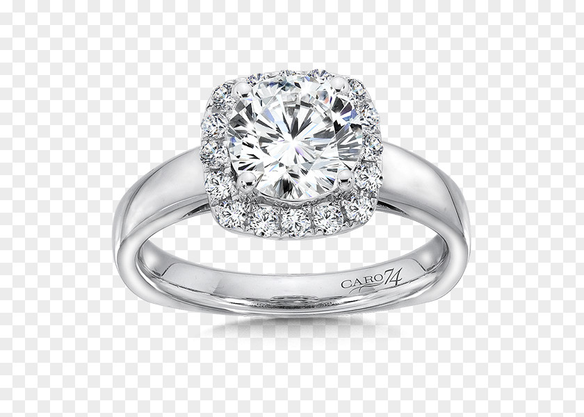 Ring Engagement Moissanite Diamond Cut PNG