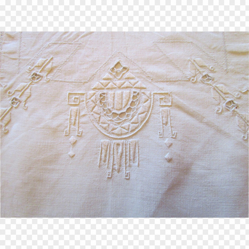 Tablecloth Textile Lace Beige Brown PNG