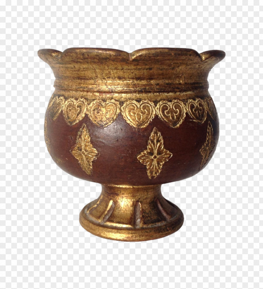 Vase Ceramic Pottery Metal PNG