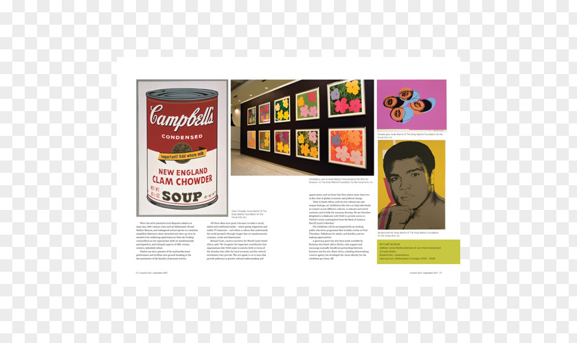 Andy Warhol Campbell's Soup Cans Display Advertising Brand September 0 PNG