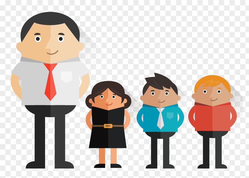 Cartoon Business People PNG