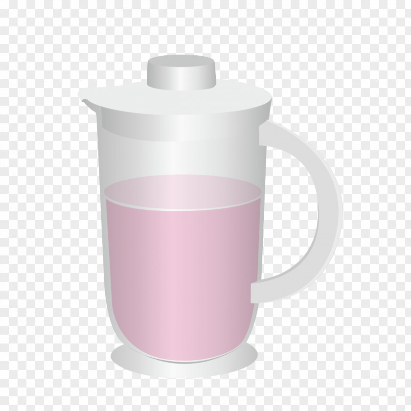 Cartoon Pink Cup Mug Animation PNG