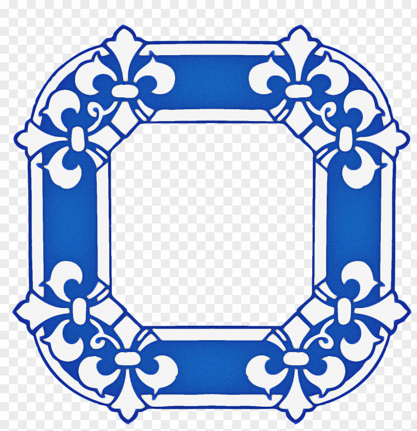 Ornament Blue Silhouette PNG