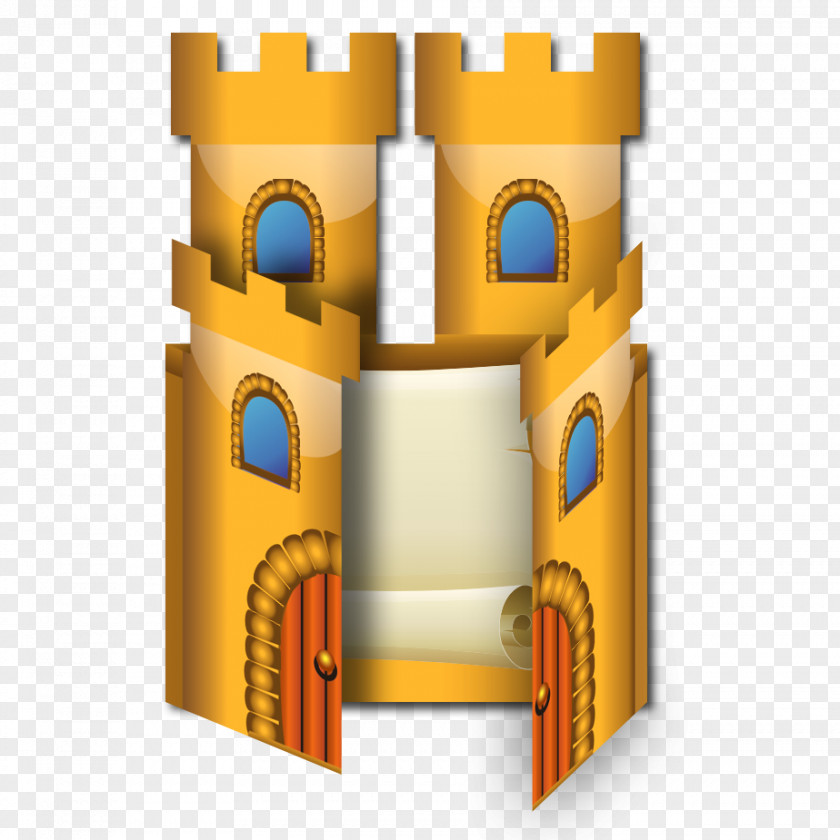 Castle Paper Stencil Printing PNG