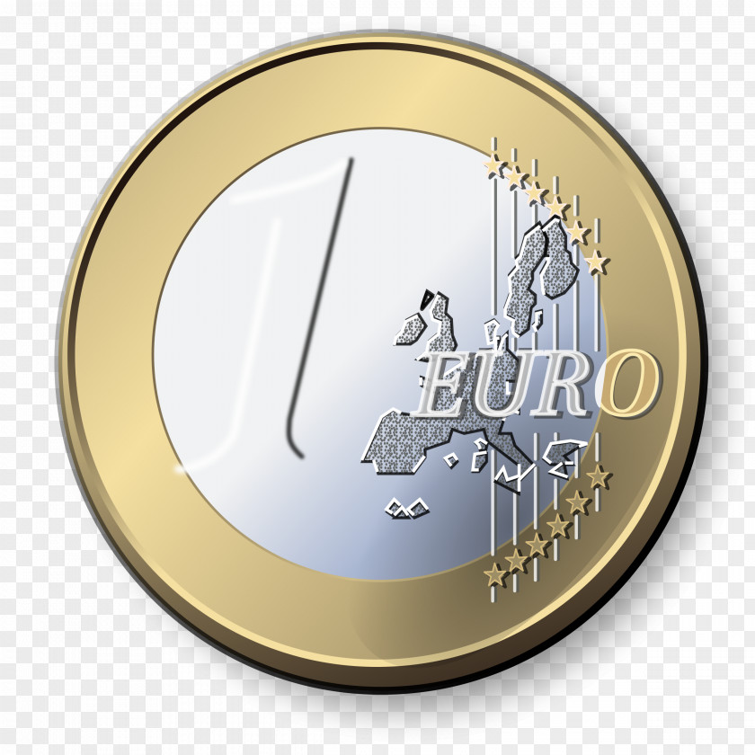 Euro Coin Transparent Background 1 Coins Clip Art PNG