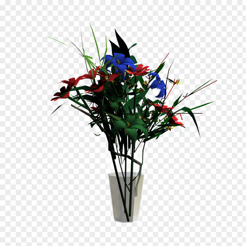 Floral Arrangement Design Vase Cut Flowers PNG