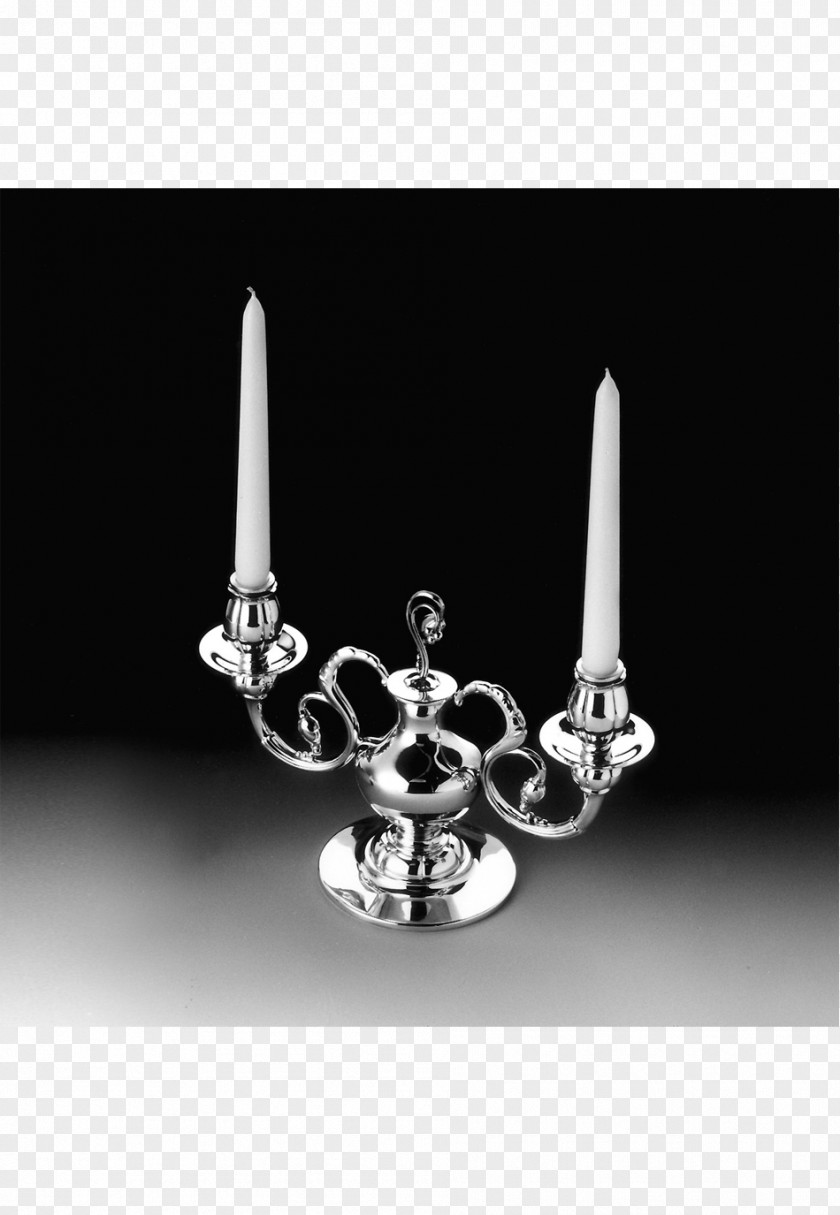 Silver Candelabra Candlestick Light Fixture Robbe & Berking PNG