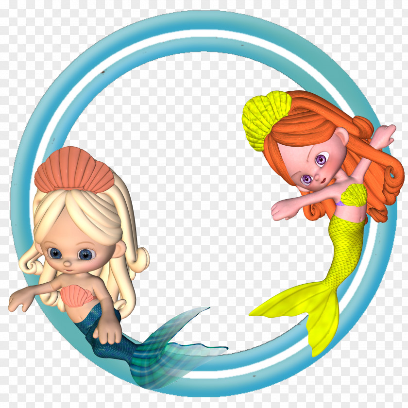 Tranquil Frame Mermaid Clip Art Borders And Frames Image Picture PNG