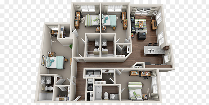 University Dormitory Statesboro Floor Plan House Apartment Seasons At Pebble Creek PNG