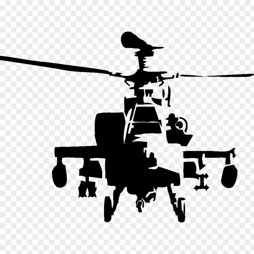 Apache Helicopter Clipart Stencil Boeing AH-64 CH-47 Chinook Art PNG