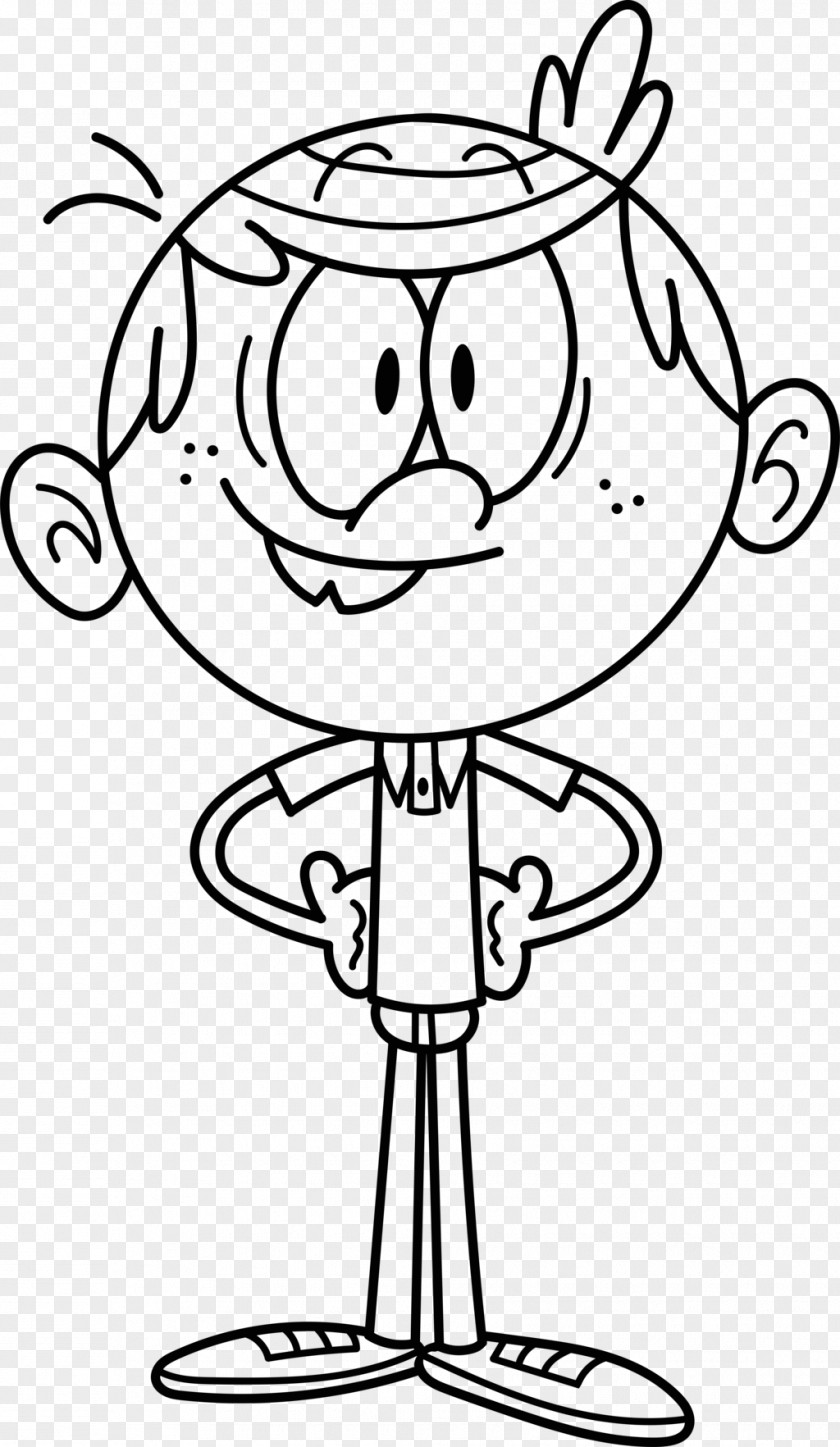 Lincoln Loud Black And White Drawing Line Art Clip PNG