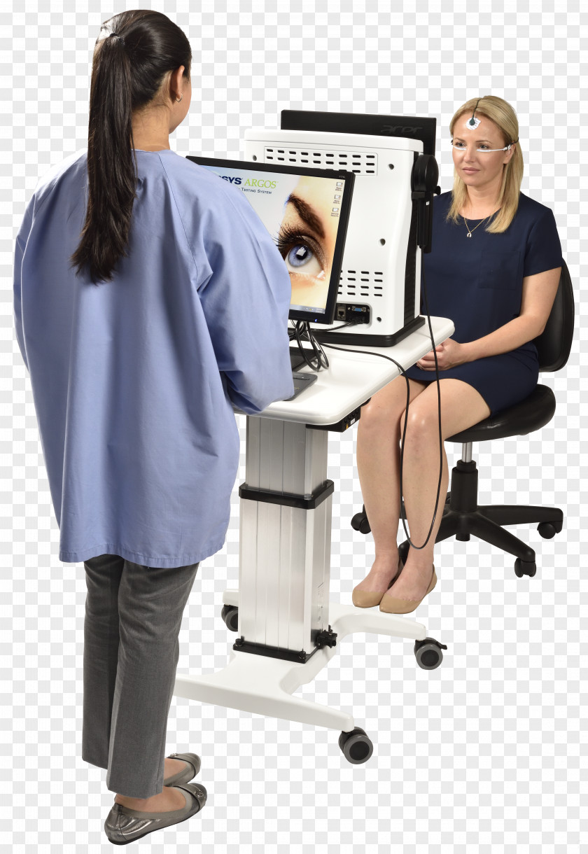 Waiting Electroretinography Eye Examination Retina Ophthalmology PNG