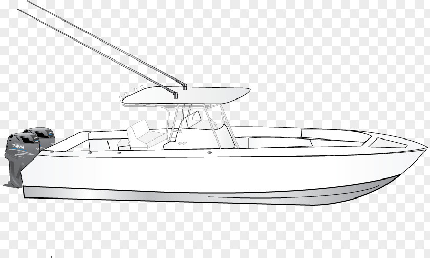 Boat Line Art Naval Architecture Drawing PNG