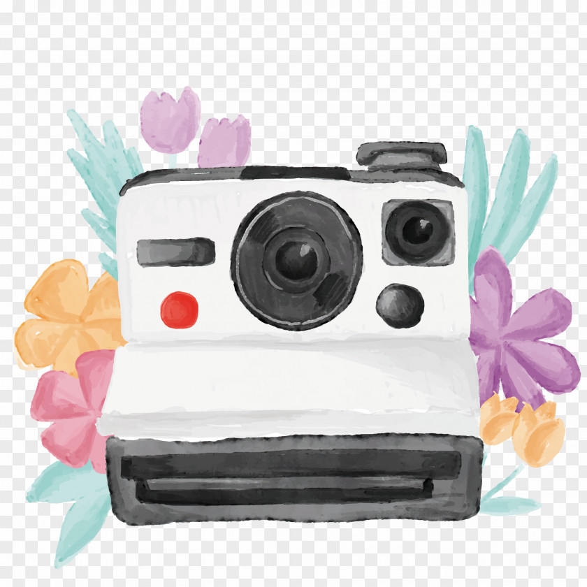 Camera Polaroid Corporation Watercolor Painting Photography PNG