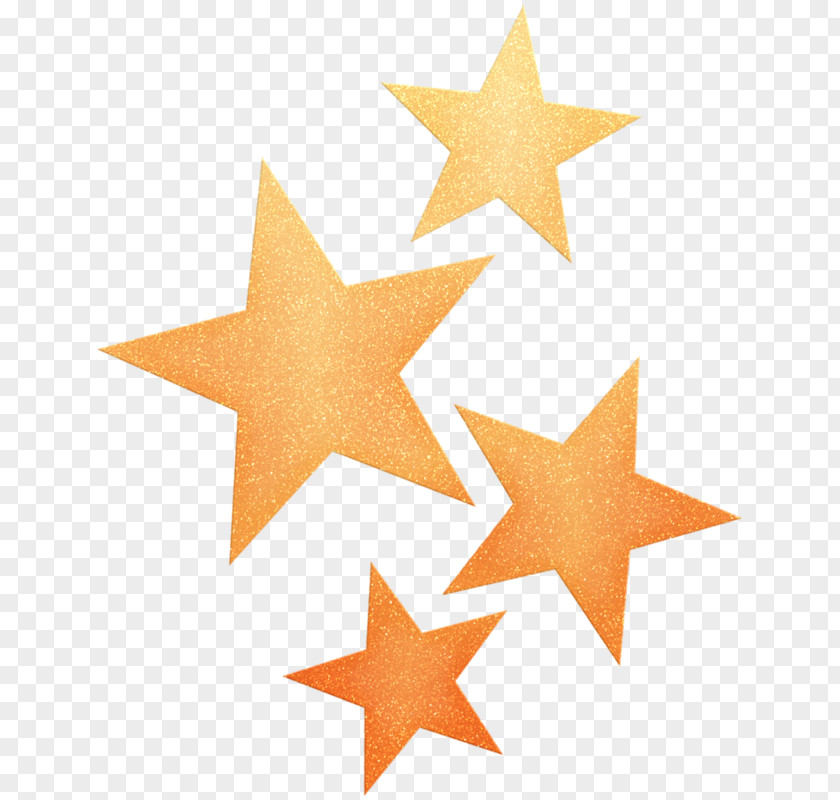 Gold Five-pointed Star Watercolor Painting Royalty-free Clip Art PNG