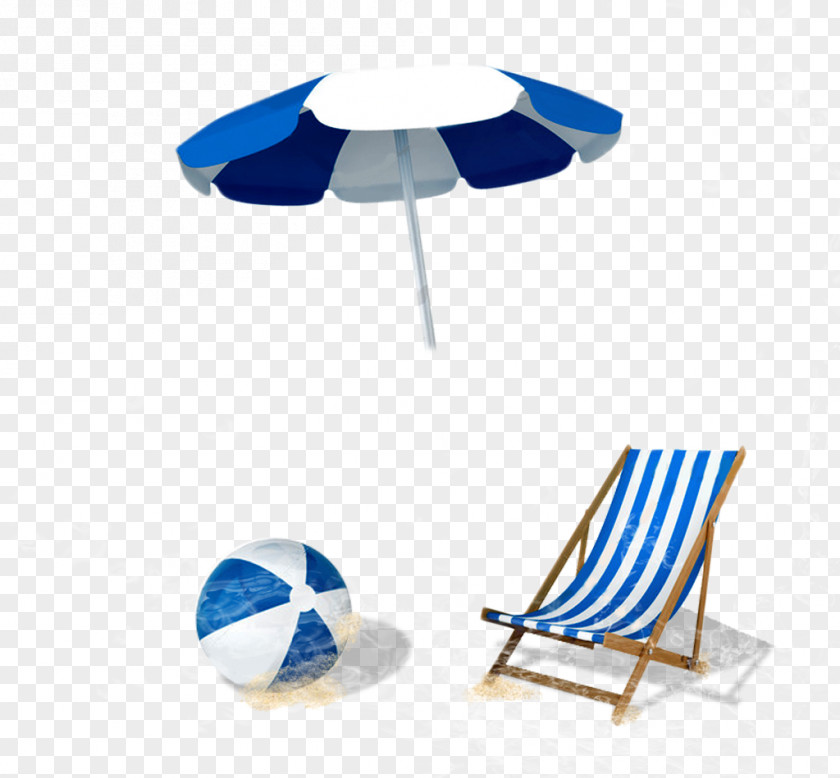 Great Beach Utensils Umbrella Chair Stock Photography PNG