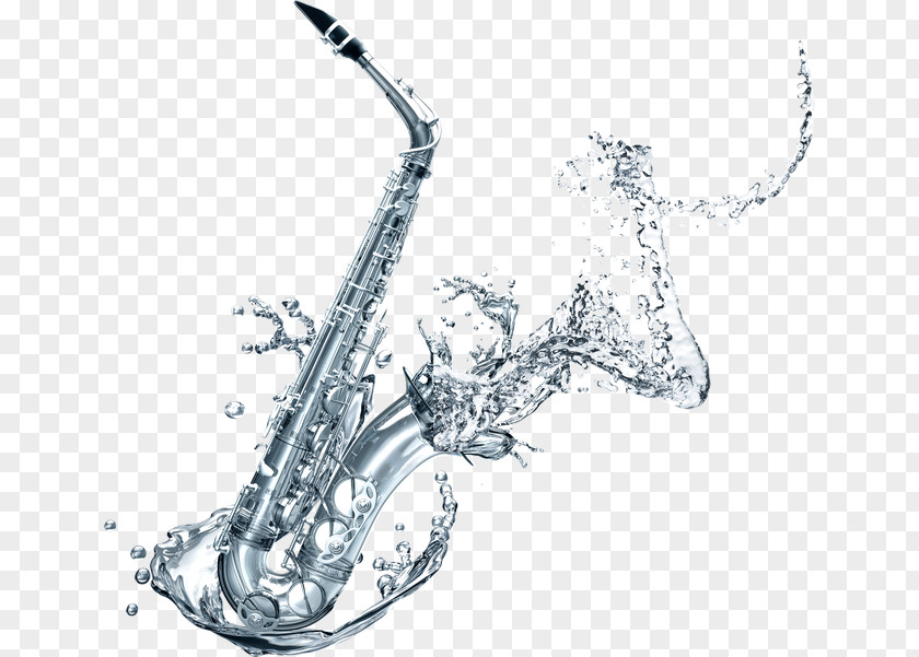Saxophone Water Poster PNG