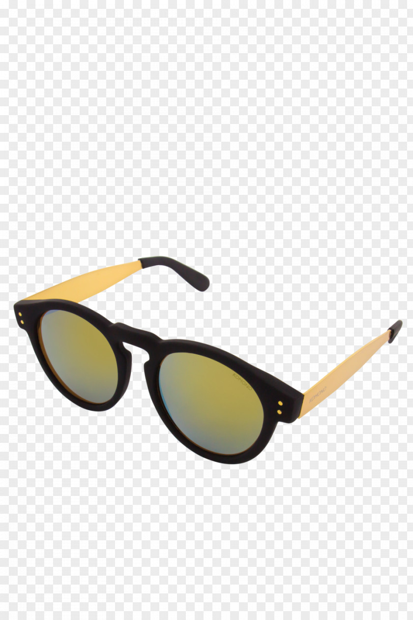 Yellow Sunglasses KOMONO Gold Tomorrowland PNG