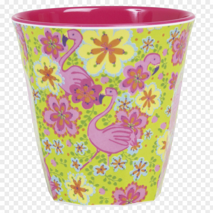Flamingo Printing Melamine Cup Bowl Plastic Tumbler PNG