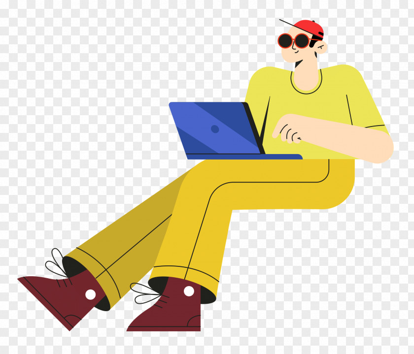 Man Sitting On Chair PNG