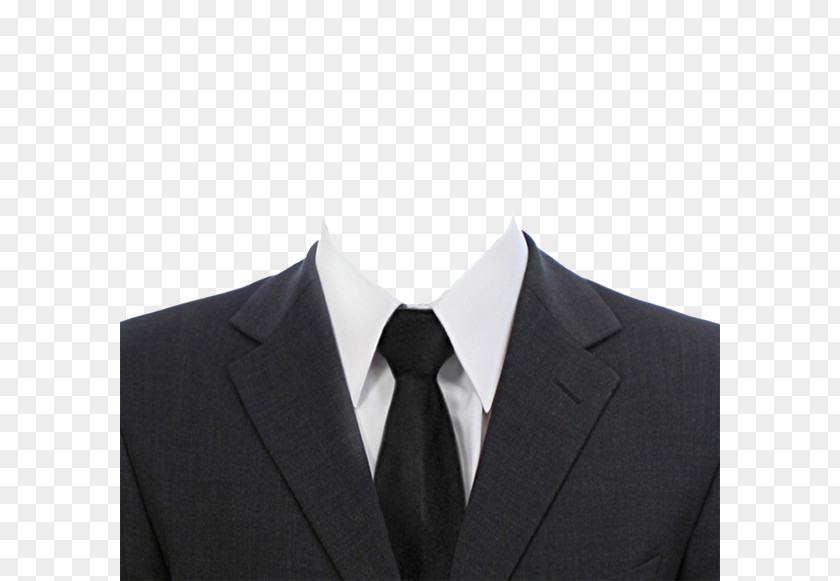 Black Tie Suit Document PNG