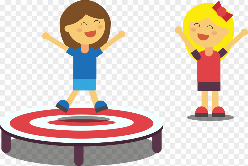 Children's Day Style Trampoline Dia Clip Art PNG