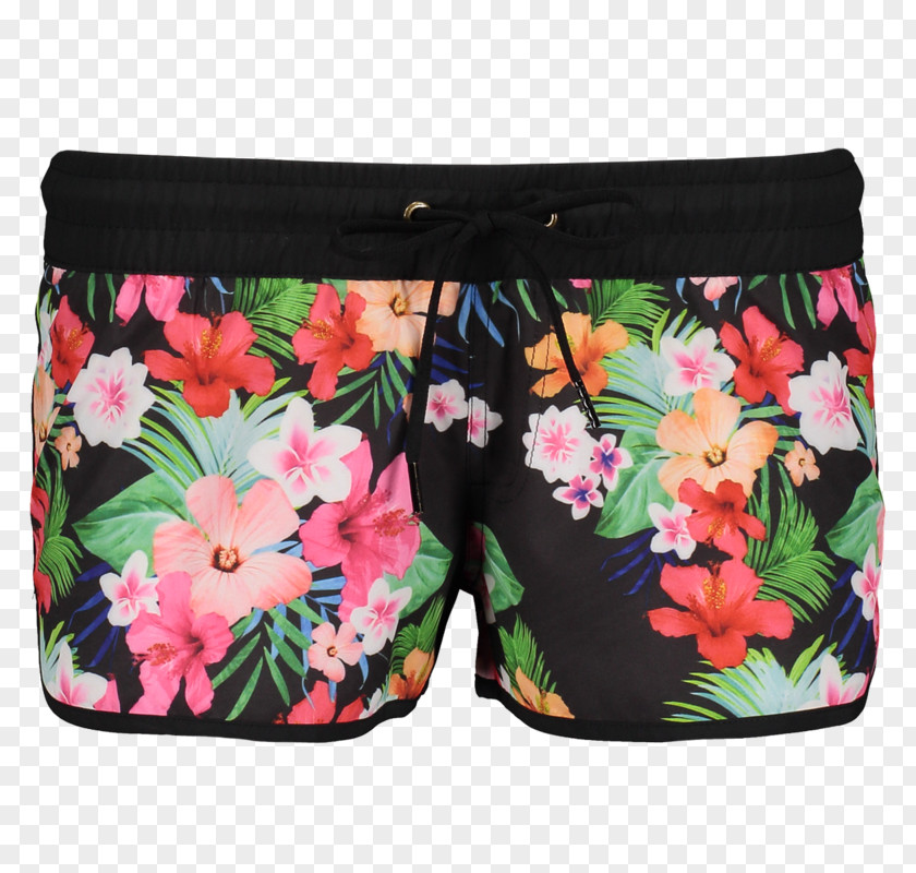 Flower Swim Briefs Trunks Pink M Swimming PNG