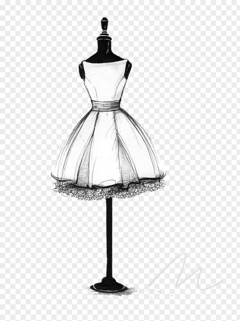 Little Black Dress Wedding Drawing Gown Sketch PNG