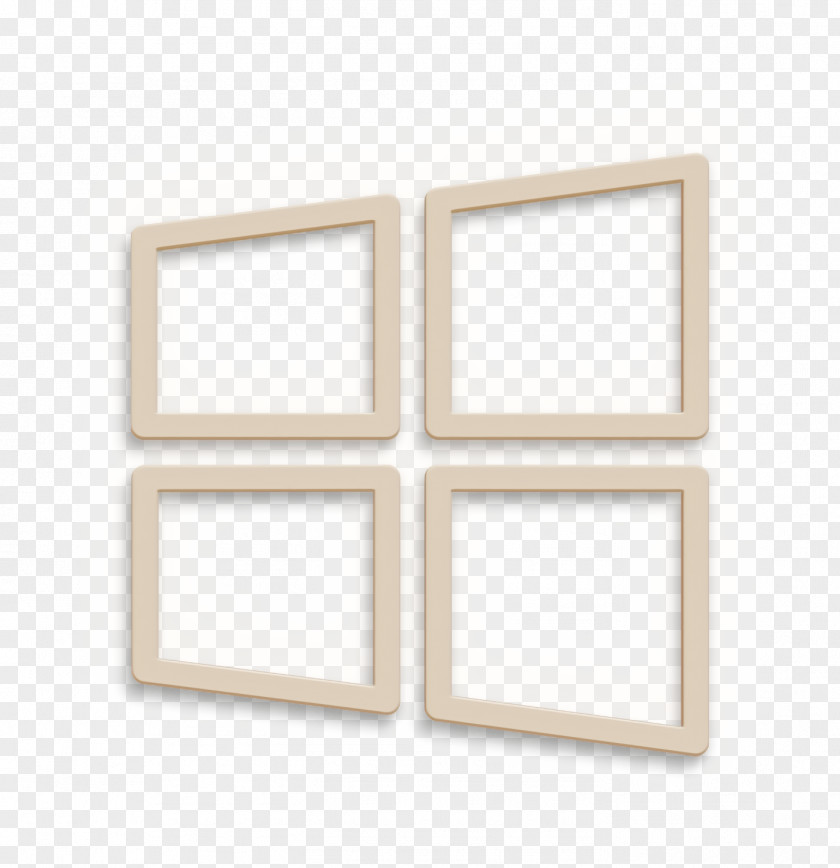 Rectangle Beige Brand Icon Logo Microsoft PNG