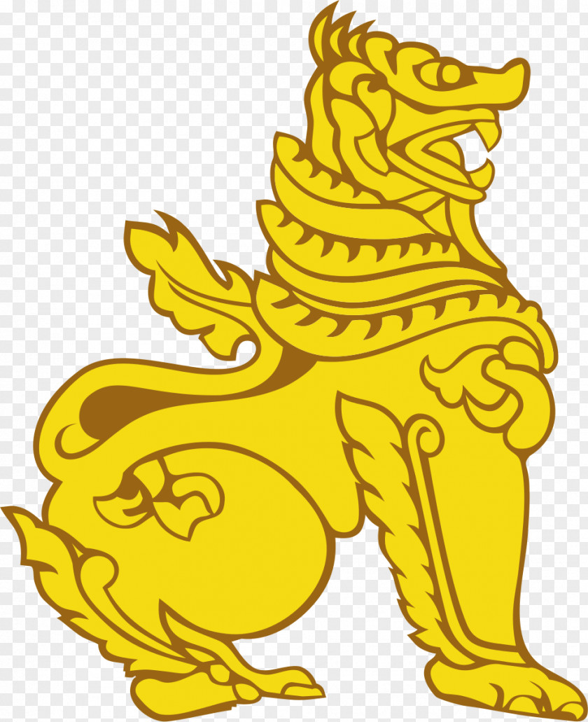 Burmese Graphic Culture Of Myanmar State Burma National Symbols Seal Chinthe PNG