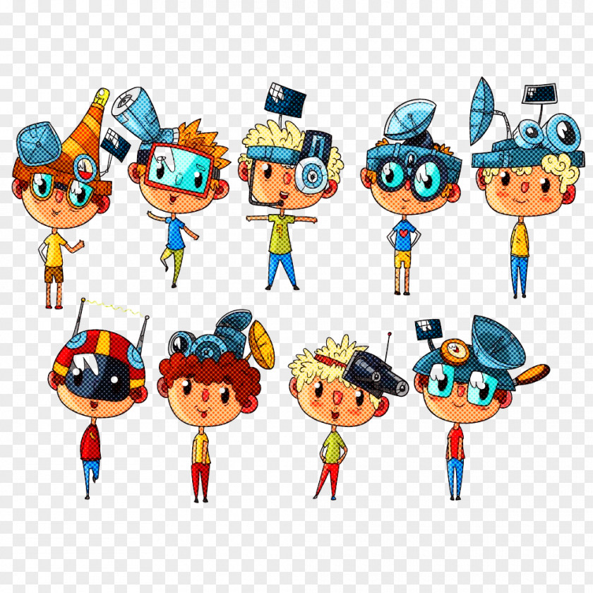 Cartoon Toy Action Figure Team PNG