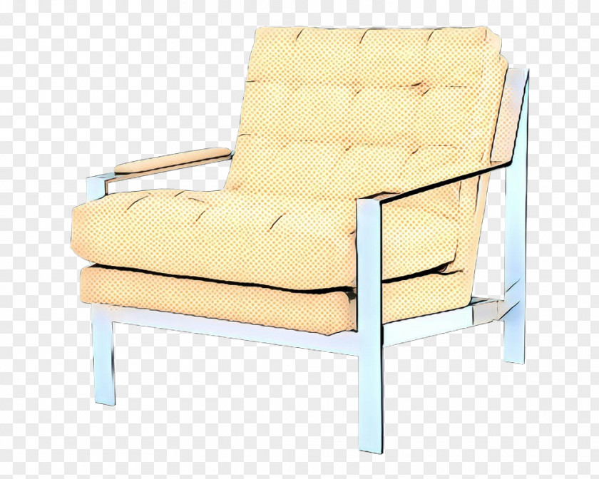 Futon Pad Comfort Furniture Chair Yellow Beige Outdoor PNG