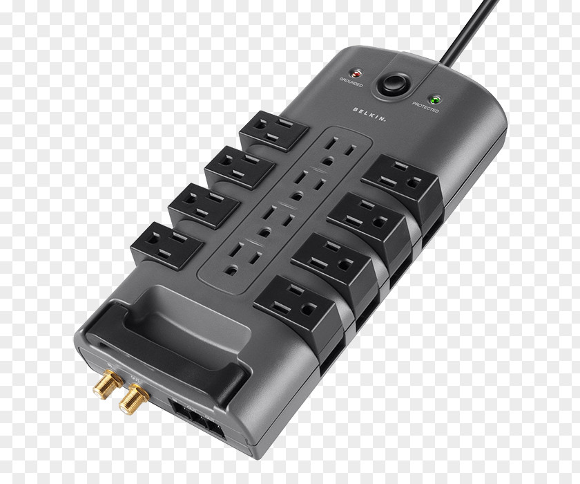 Gateway Laptop Power Cords Surge Protection Devices AC Plugs And Sockets Strips & Suppressors BELKIN Pivot-Plug Protector PNG