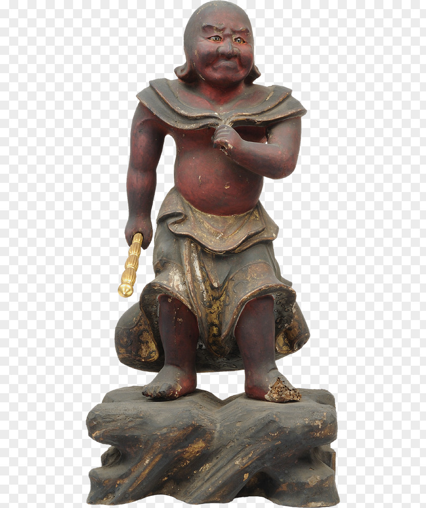Migi Bronze Sculpture 制多迦童子 Acala Buddharupa PNG