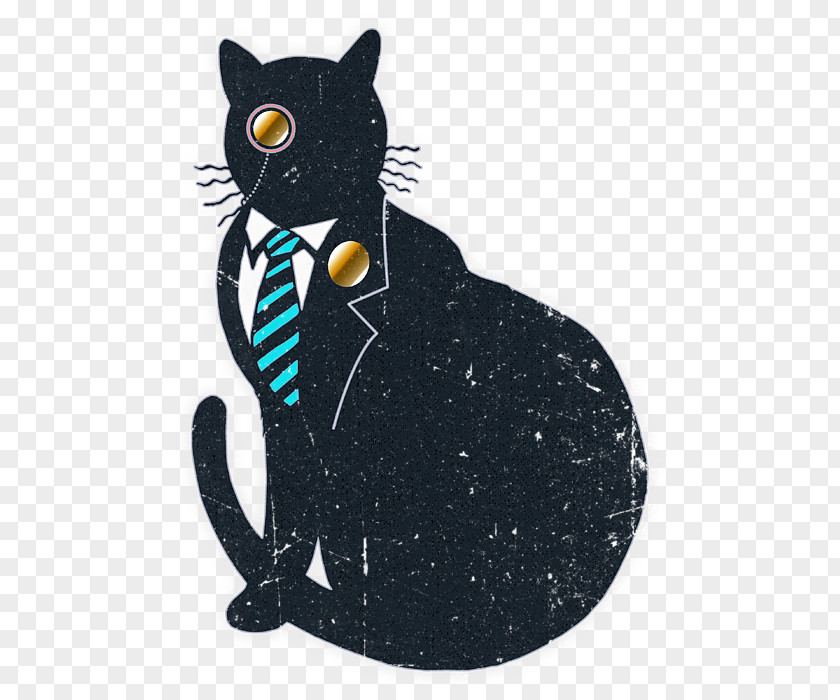 Bad Cat Whiskers Black M PNG